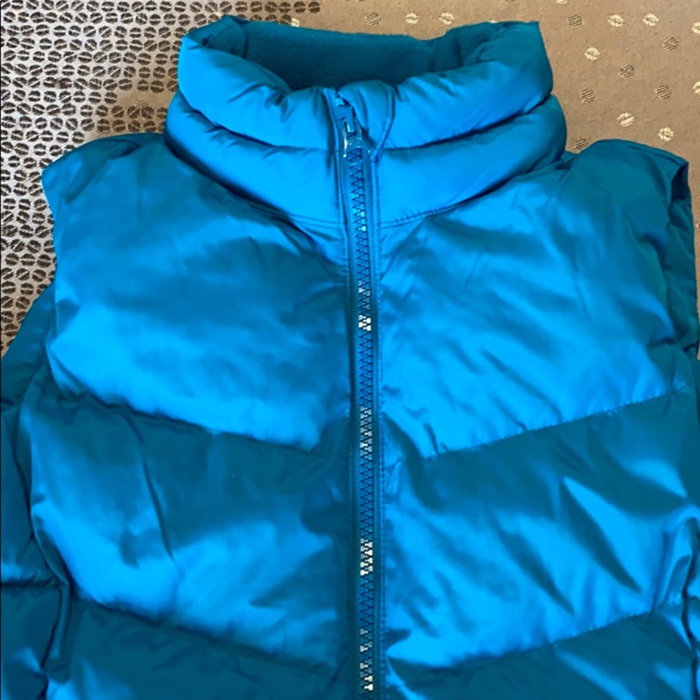 Gap Kids Down Filled Puffer Vest in Stunning Blue - Picture 2 of 7